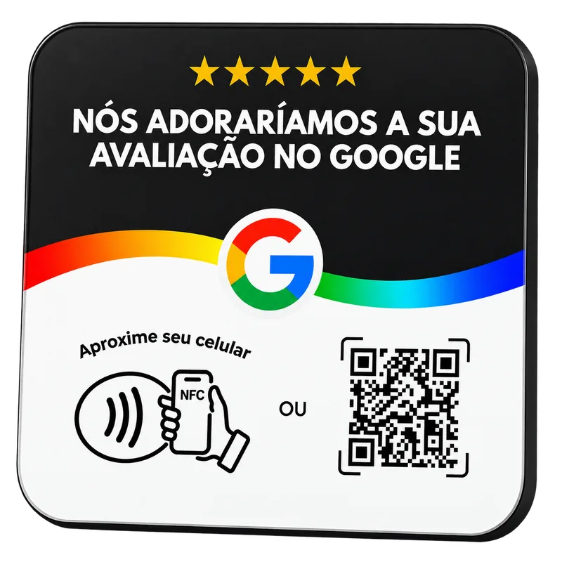 Placa Google preta